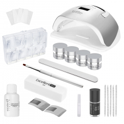 Gel kit för naglar Silver Edition