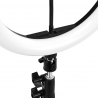 Ringlampa / arbetslampa GLOW LED RGB 10 tum svart med stativ