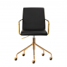 Arbetsstol / kundstol QS-OF211G GOLD svart