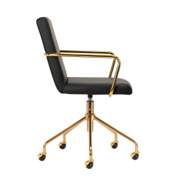 Arbetsstol / kundstol QS-OF211G GOLD svart