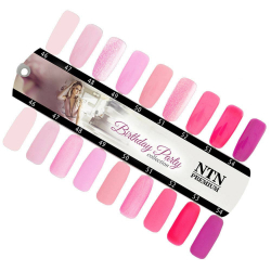 Gellack NTN Premium Birthday Party för naglar 54 lila-rosa 5g