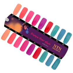 Gellack NTN Premium Design Your Style för naglar 45 turkos glitter 5g