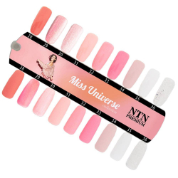 Gellack NTN Premium Miss Universe för naglar 30 rosa-nude glitter 5g