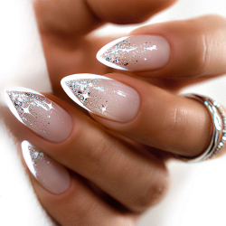Gellack NTN Premium Miss Universe för naglar 36 silver glitter 5g