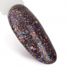 Gellack NTN Premium Multicolor för naglar 89 mörkbrun glitter 5g
