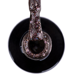 Gellack NTN Premium Multicolor för naglar 89 mörkbrun glitter 5g