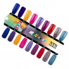 Gellack NTN Premium Multicolor för naglar 89 mörkbrun glitter 5g