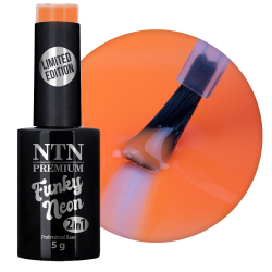 2-i-1 Base NTN Premium Funky Neon 7 orange för naglar 5g