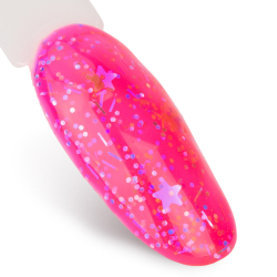 Gellack NTN Premium Impression för naglar 255 neonrosa glitter 5g