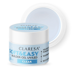 HEMA-fri UV builder gel Claresa Soft&Easy Clear för naglar 45g