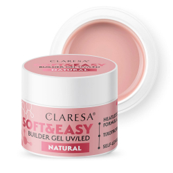 HEMA-fri UV builder gel Claresa Soft&Easy Natural för naglar 45g