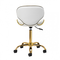 Arbetsstol / kundstol GABBIANO Q-4599G guld / vit