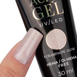 Polygel Molly Nails nude glitter Champagne Glow HEMA FREE 30g
