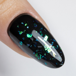 Top Coat Drop Flakes utan klibbigt lager NTN Premium Phantom för naglar 7g