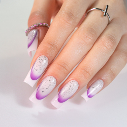 Top Coat Drop Flakes utan klibbigt lager NTN Premium Silver för naglar 7g