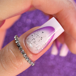 Top Coat Drop Flakes utan klibbigt lager NTN Premium Silver för naglar 7g