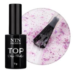 Top Coat Drop Flakes utan klibbigt lager NTN Premium Party för naglar 7g