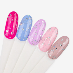 Top Coat Drop Flakes utan klibbigt lager NTN Premium Prismatic för naglar 7g