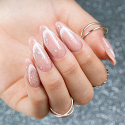 Top Coat Drop Flakes utan klibbigt lager NTN Premium Prismatic för naglar 7g