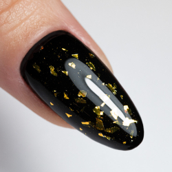 Top Coat Drop Flakes utan klibbigt lager NTN Premium Golden för naglar 7g