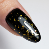 Top Coat Drop Flakes utan klibbigt lager NTN Premium Golden för naglar 7g