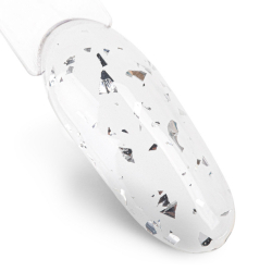 Top Coat Drop Flakes utan klibbigt lager NTN Premium Iron för naglar 7g