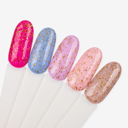 Top Coat Drop Flakes utan klibbigt lager NTN Premium 24 Carat för naglar 7g