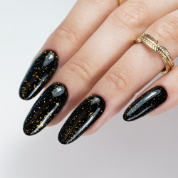 Top Coat Drop Flakes utan klibbigt lager NTN Premium 24 Carat för naglar 7g