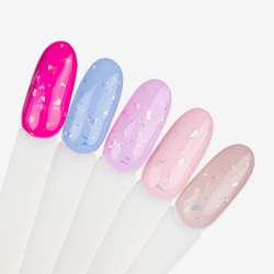 Top Coat Drop Flakes utan klibbigt lager NTN Premium Cooper för naglar 7g