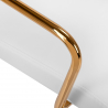 Arbetsstol / kundstol QS-OF211G GOLD gråaktig ljus beige