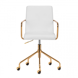 Arbetsstol / kundstol QS-OF211G GOLD gråaktig ljus beige