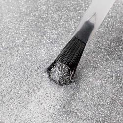 Top Coat Quick Finish Diamond Silver No Wipe utan klibbigt lager NTN Premium för naglar 7g