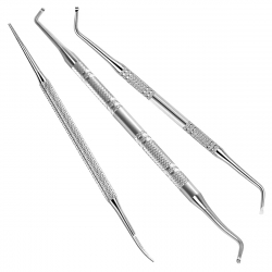 3st pushers / nagelfil set för inväxta naglar / tånaglar