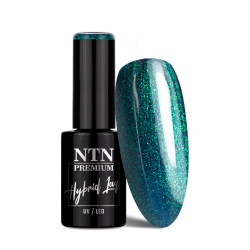 Gellack NTN Premium Limited Edition för naglar 327 mörk grön glitter 5g
