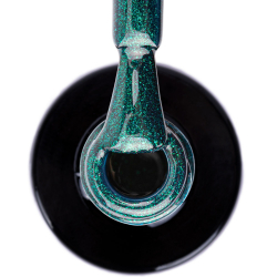 Gellack NTN Premium Limited Edition för naglar 327 mörk grön glitter 5g