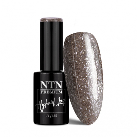 Gellack NTN Premium Limited Edition för naglar 322 brun glitter 5g