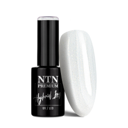 Gellack NTN Premium Limited Edition för naglar 318 mjölkvit med glitter 5g