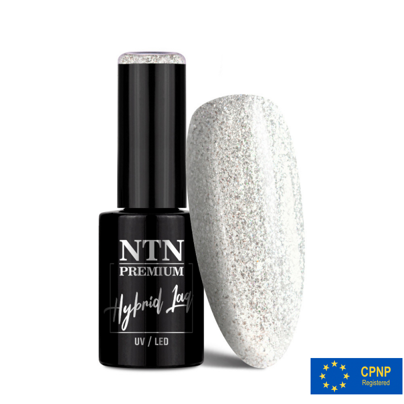 Gellack NTN Premium Limited Edition för naglar 317 silver glitter 5g Gellack NTN Premium Limited Edition för naglar 317 silver glitter 5g