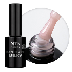 HEMA-fri Milky Nude TOP Coat NO WIPE utan klibbigt lager NTN Premium för naglar 7g