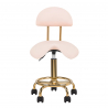Arbetsstol / sadelstol 6001G guld / rosa