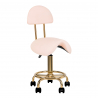 Arbetsstol / sadelstol 6001G guld / rosa