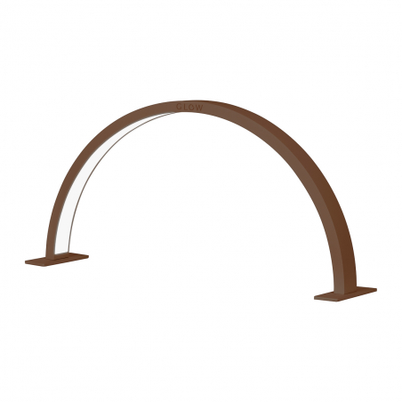 Arbetslampa / bordslampa GLOW ARCHE II för nagelvård brun-beige