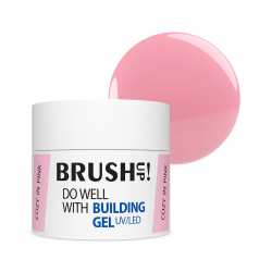 HEMA-Fri UV builder gel Cosy In Pink BrushUP tixotropi för naglar 12g