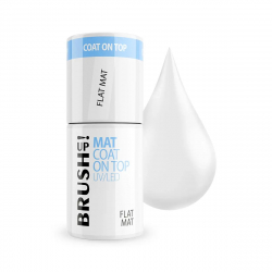 Flat Matt Top Coat NO WIPE BrushUP utan klibbigt lager för naglar 5g