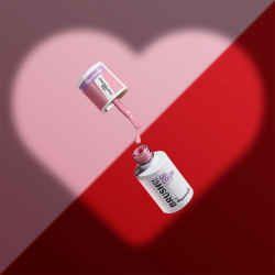 Gellack BrushUP Pink Heartbreaker kall rosa för naglar 5g