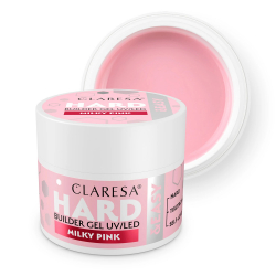 HEMA-fri UV builder gel Milky Pink Hard&Easy Clear för naglar 45g