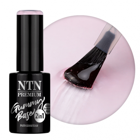 HEMA Free Gummy Base 2-i-1 NTN Premium Lucky Hush rosa för naglar 5g