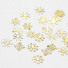 Gyllene snöflingor studs i olika former för nageldesign