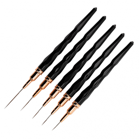 Nagelpenslar / liner med lock NTN Premium 5st set