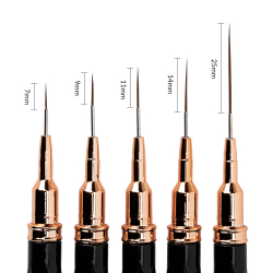 Nagelpenslar / liner med lock NTN Premium 5st set